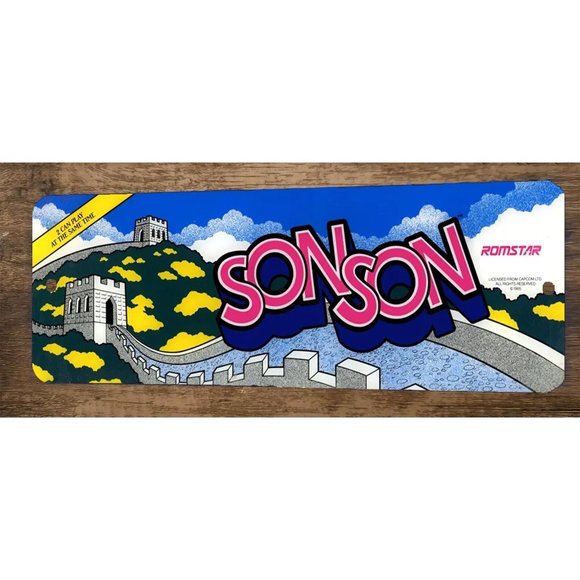 Son Son Arcade Video‎ Game 4x12 Metal Wall Sign  Marquee Banner Poster - Picture 1 of 1